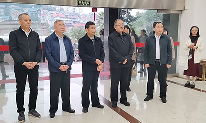 福建省政協(xié)副主席、省工商聯(lián)主席王光遠(yuǎn)一行視察虹潤(rùn)公司